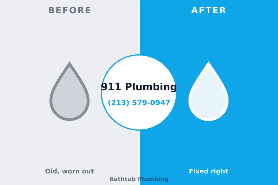 Before and after: plumbing repair Hopewell, NJ